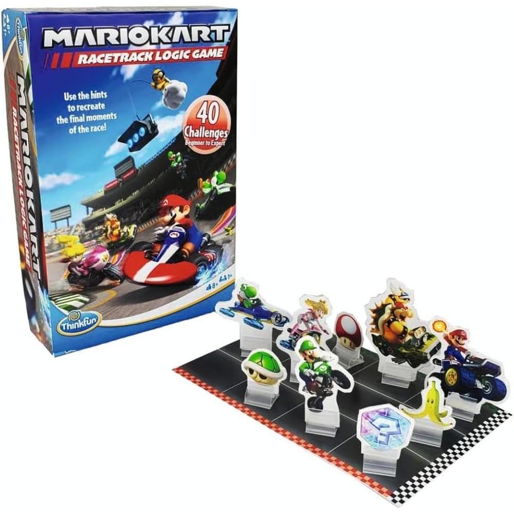 ThinkFun - Mario Kart Race Logic Game, Juego de Lógica 8+ Años