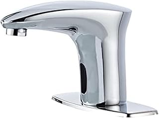 Sensor Taps for Wash Basin Bathroom Sink Tap Chrome Automatic Sensor Mixer Tap Touchless Tap, Hot and Cold Taps,Hot and Cold Water