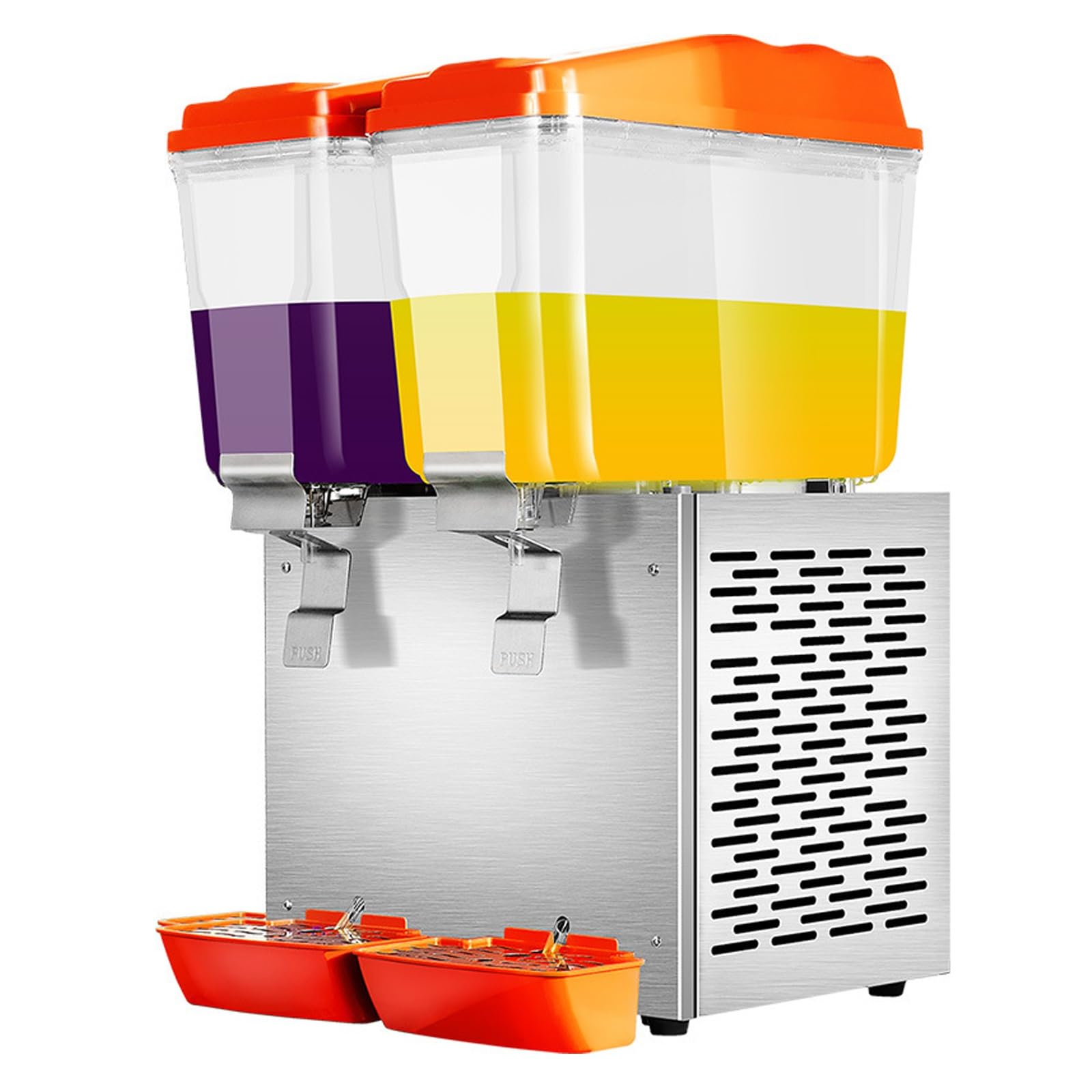 Distributore di succhi, 32 l, in acciaio inox, per bevande calde e fredde, con controllo della temperatura, per tè freddo e bevande