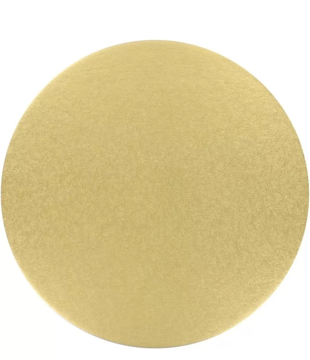 EliteKoopers 9 inches Round Shape Gold 2MM Thickness Cake Board Cake Display Base MDF Hardboard (Pack of 1)