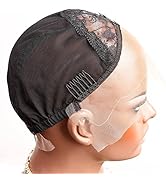 Bella Hair Breathable Lace Front Wig Cap for Making Wigs with Adjustable Straps and Combs Swiss L...