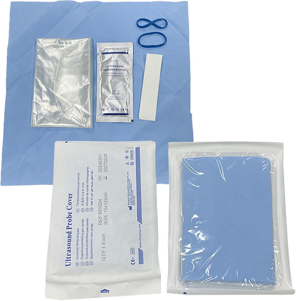 Ultrasound Probe Cover - Latex-Free Sterile Disposable Clear, 6 in x 48 in, Individual Packaging (10 Pcs/Package)