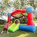 Bounceland Inflatable Party Castle Bounce House Bouncer, 16 ft L x 13 ft W x 10.3 ft H, Basketball Hoop, Removable Sun Roof, UL Strong Blower included, Fun Slide and Bounce Area, Castle Theme for Kids