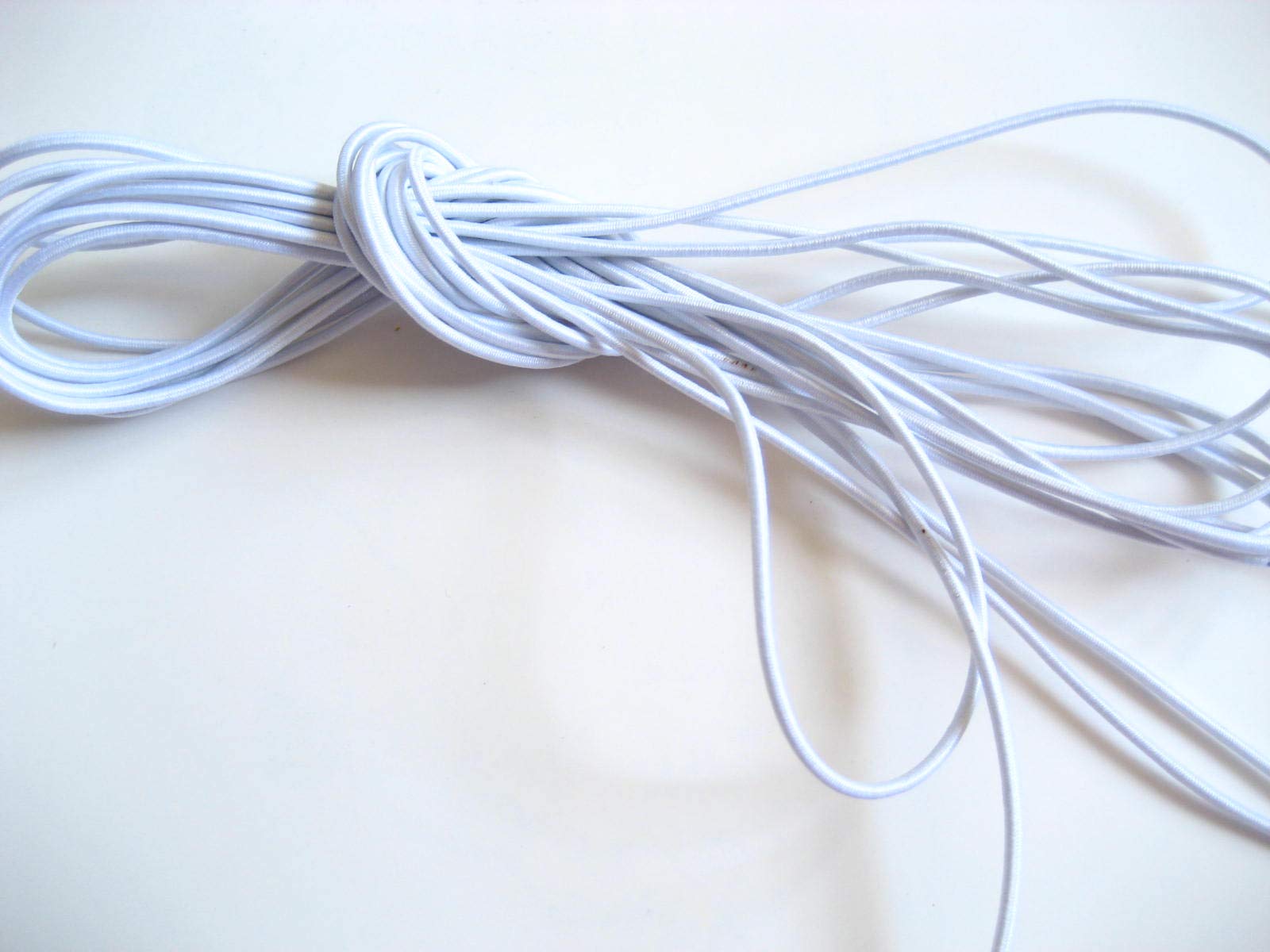The Sew Shack Off White 5Ms Of 2Mm Diameter Round Elastic Cord Sewing Accessories 2Mm Stretch Bungee Cord
