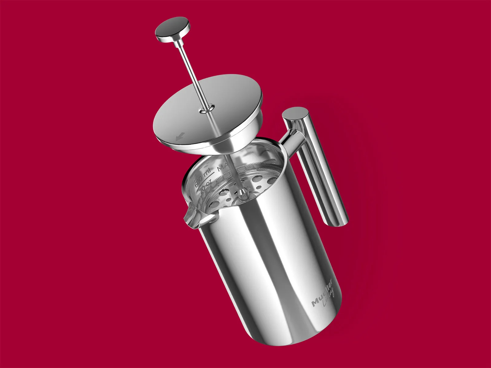Amazon.com: MuellerLiving French Press Coffee Maker 20oz