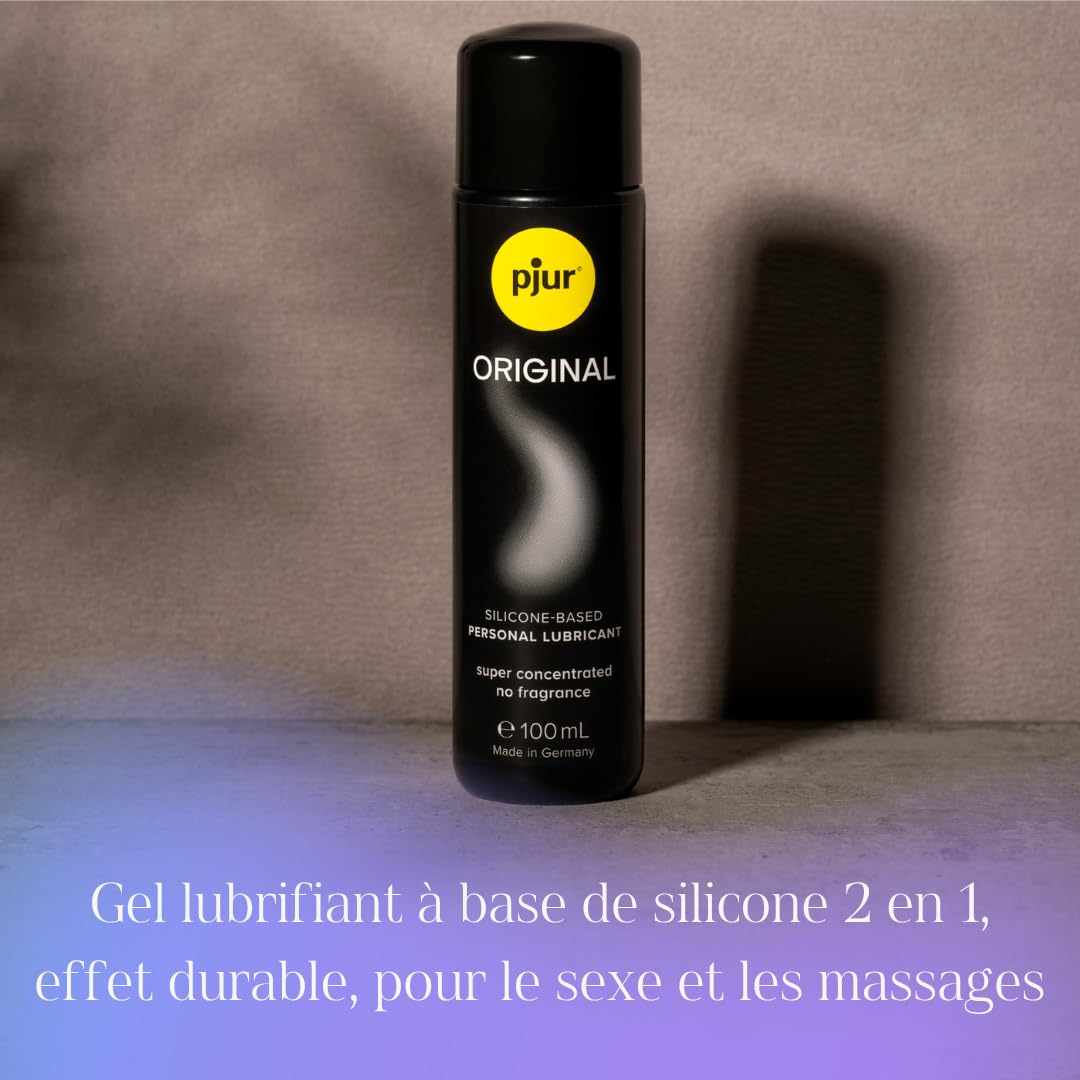 pjur ORIGINAL - Gel lubrifiant supérieur à base de silicone - Lubrification longue durée, sans coller - Très généreux (500ml)