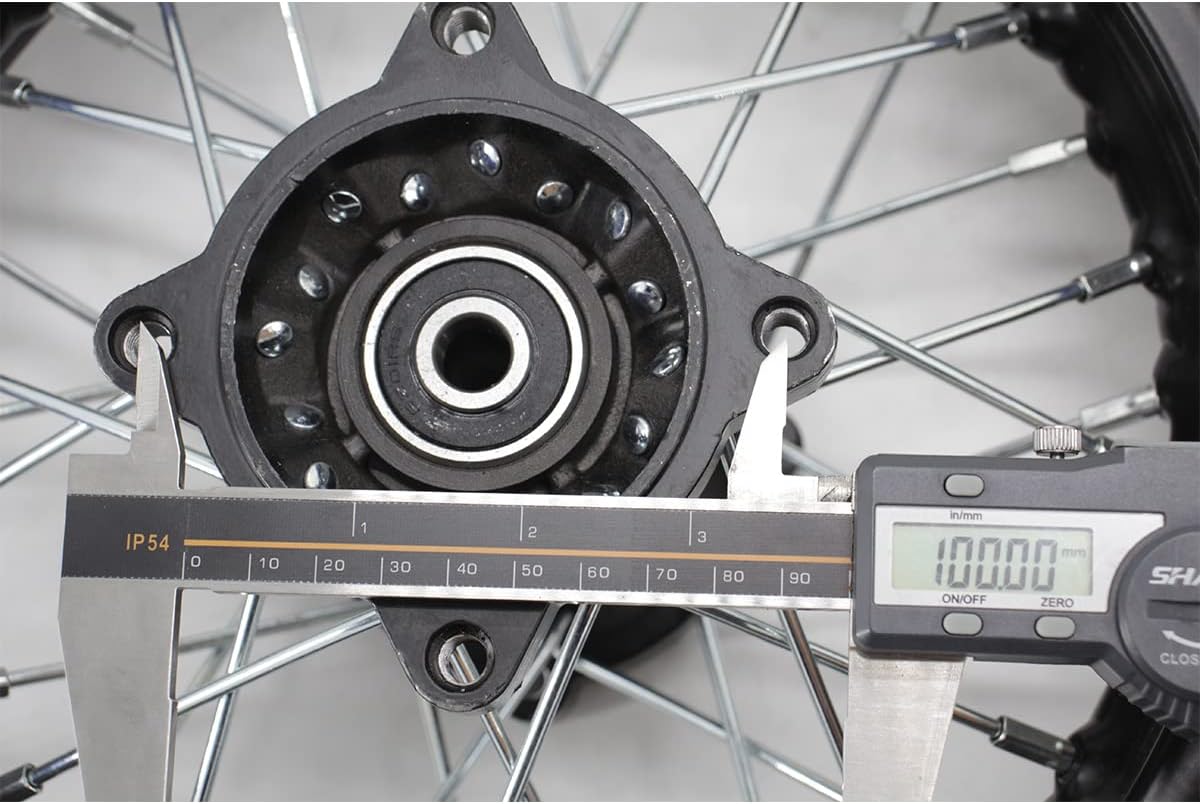 X-PRO 10" Front Wheel Rim Tire 2.5-10 with 12mm Bearing Assembly for Dirt Pit Bike