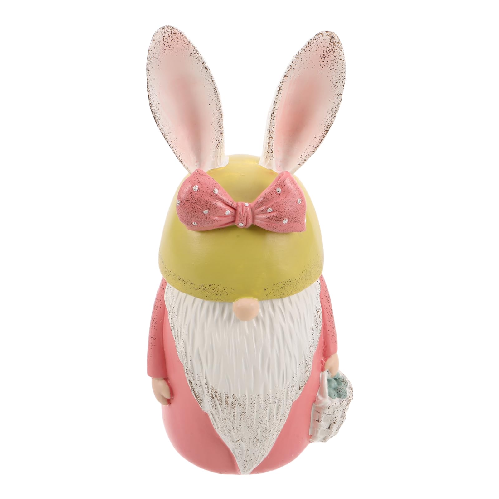 Figurine de lapin de Pâques en résine pour centre de table champêtre