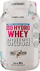 Whey Crush (907g) - Iso Hidro - Under Labz | Nutrição, Pós-Treino, Alta Absorção, Recuperação Muscular – Baixo Carboidrato – 30 Porções (Sabor: Milk Cream)