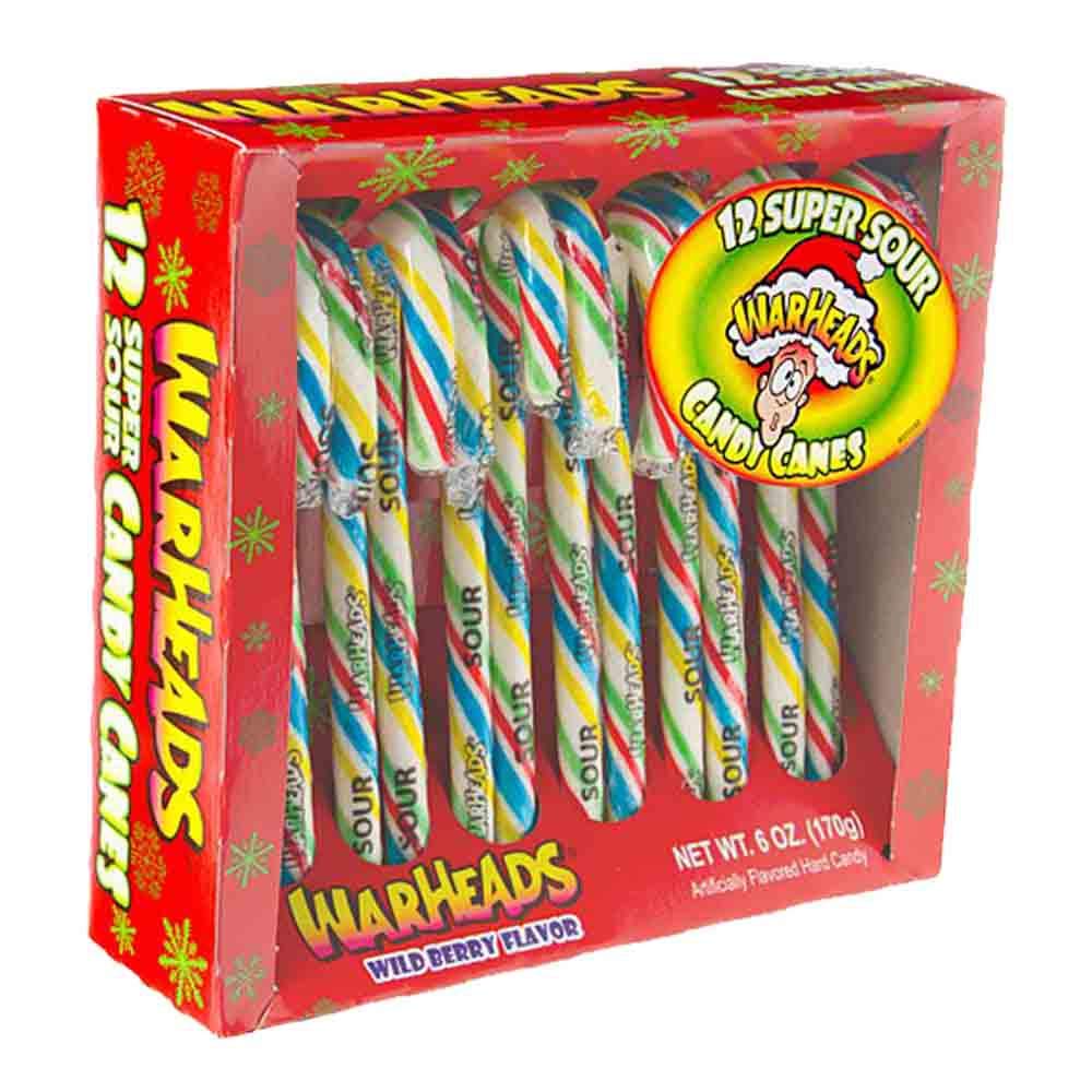 WarheadsSuper Sour Wild Berry Flavoured Candy Cane - 12 Cane Pack