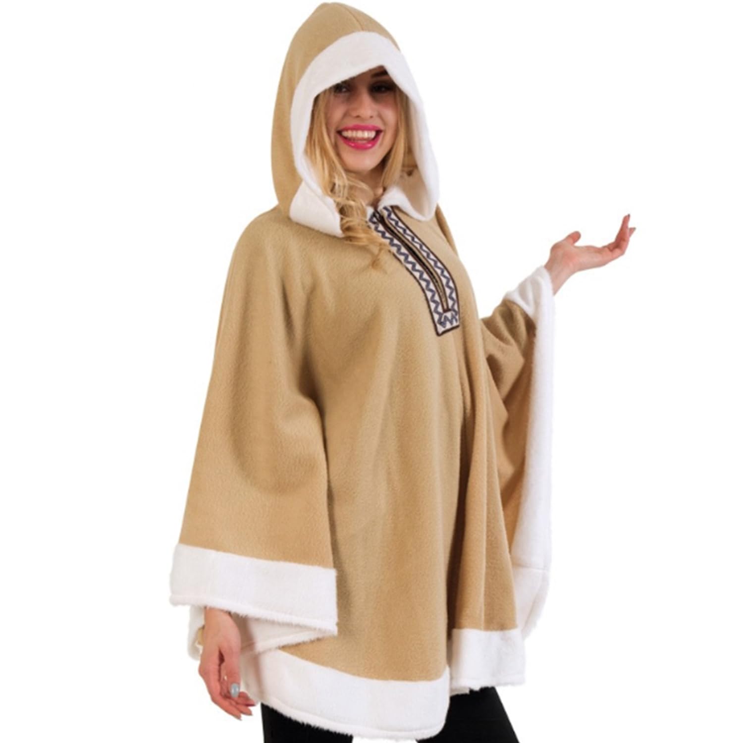 FRIES Eskimo Arktis Eskimoponcho Lappland Kostüm Unisex