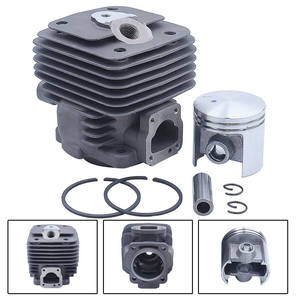 Pistón cilíndrico de 47 mm y kit de anillo para motosierra Stihl TS350 TS360 08 08s, pieza de repuesto 4201 020 1200 1108 020 1200