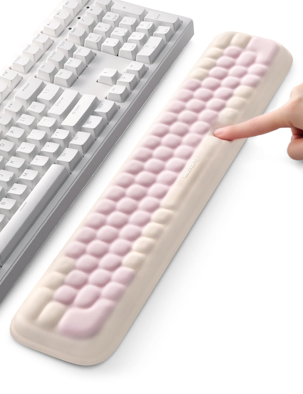Meatanty Keyboard Wrist Rest Ergonomic Keypad Support Soft Memory Foam Hand Rest Pad for Typing Comfort Computer Desk