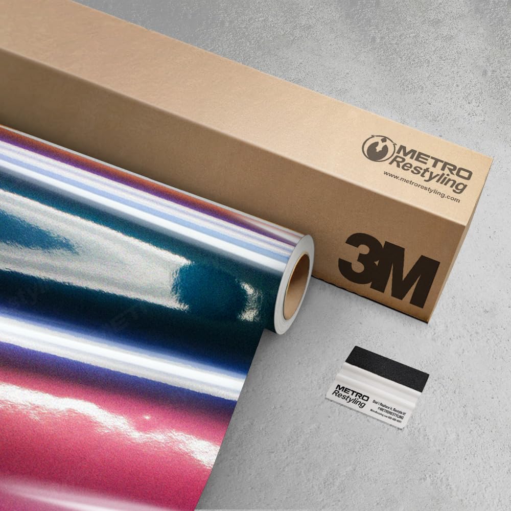 3M 2080 High Gloss Flip Deep Space Vinyl Wrap 5ft x 5ft w/Metro Restyling Squeegee | HGP278