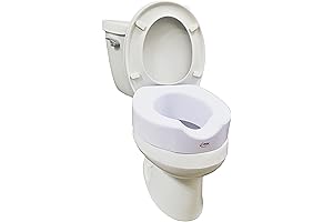 Carex Toilet Seat Riser for Elongated Bowls