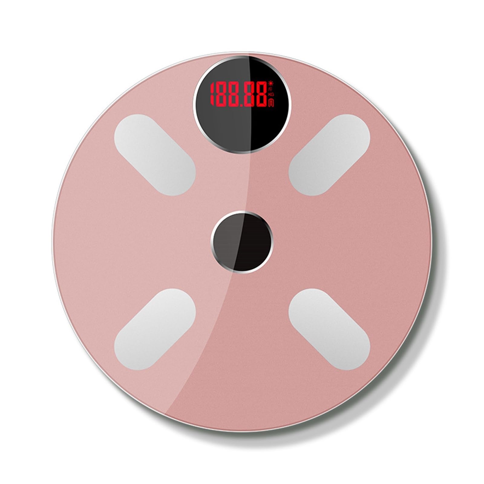 Bilancia For Grasso Corporeo Bluetooth BMI Elettronica Intelligente Digitale A LED For Pesare Il Corpo Da Bagno Preciso E Facile Da Leggere(Pink)