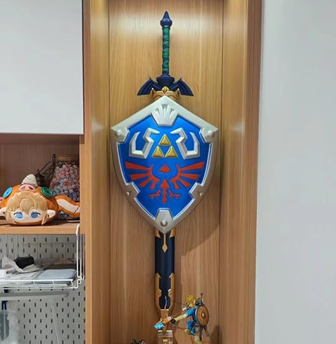 Miniatura 8 de Link's Master Sword Samurai Sword Skyward Sword Japanese Anime Swords Game Cosplay Full Tang - Tabla para colgar de Amiibo con revestimiento de