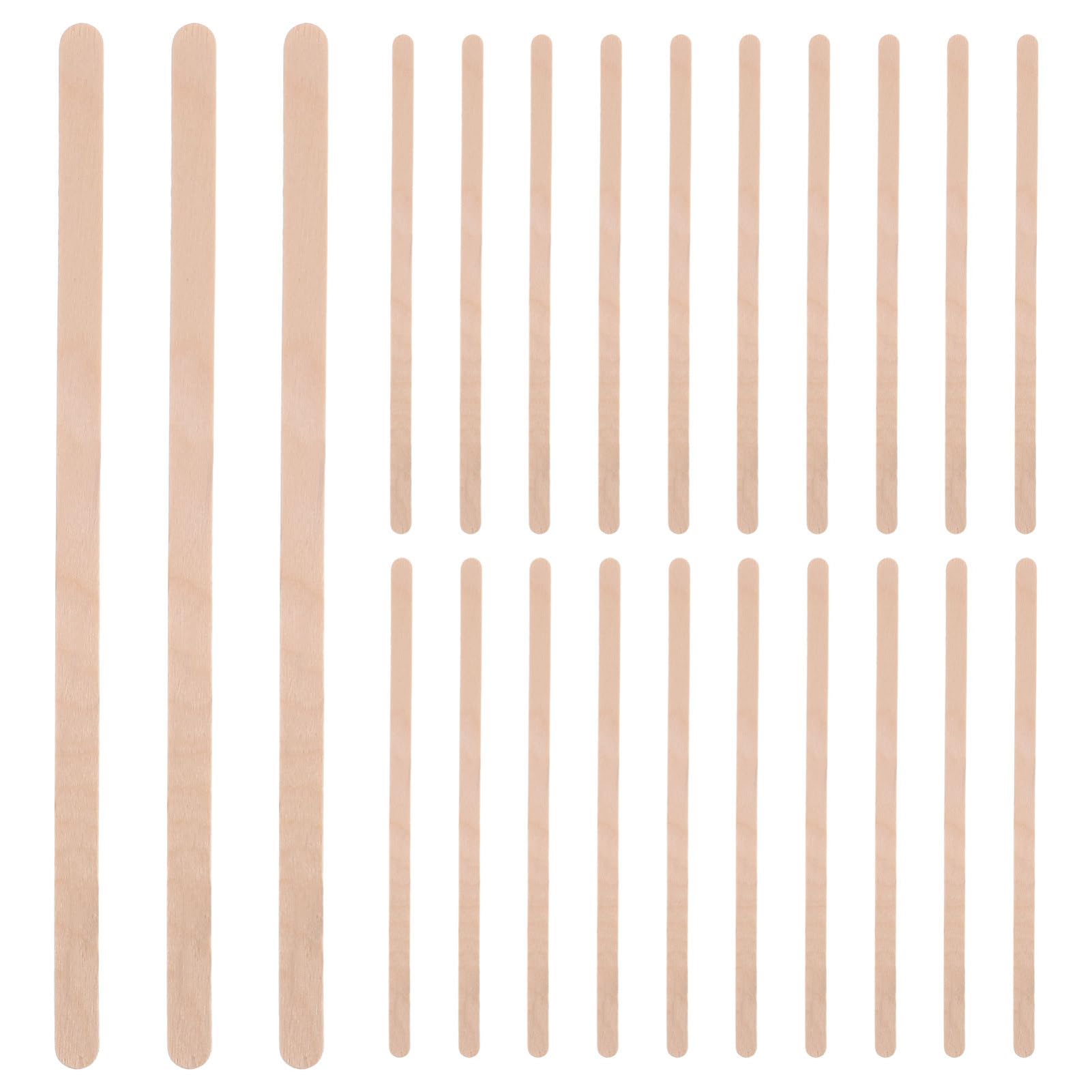 Bâtonnets mélangeurs bois jetables tête plate Mikikit pack de 500