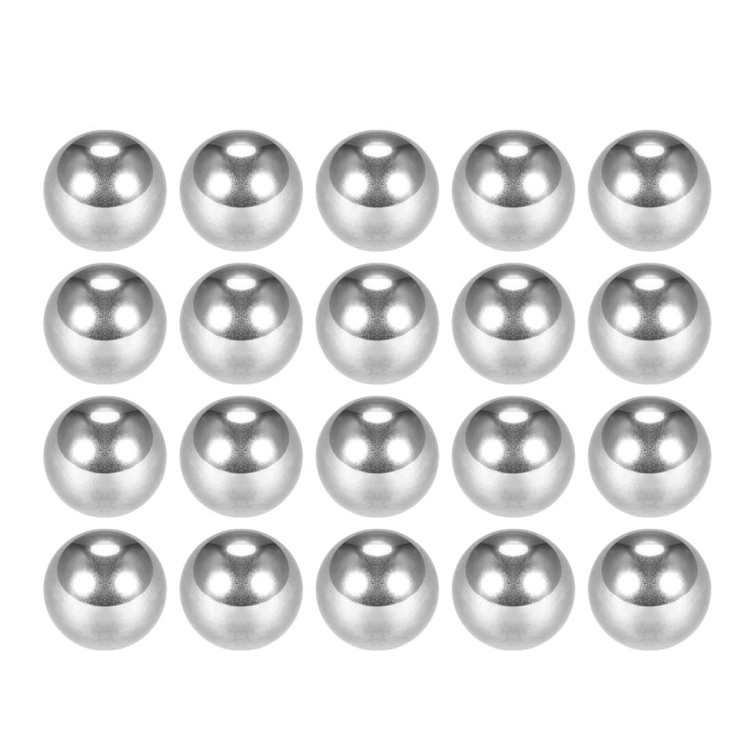 Sourcing Map 2 Bolas De Rodamiento De Latón Macizo De Precisión De