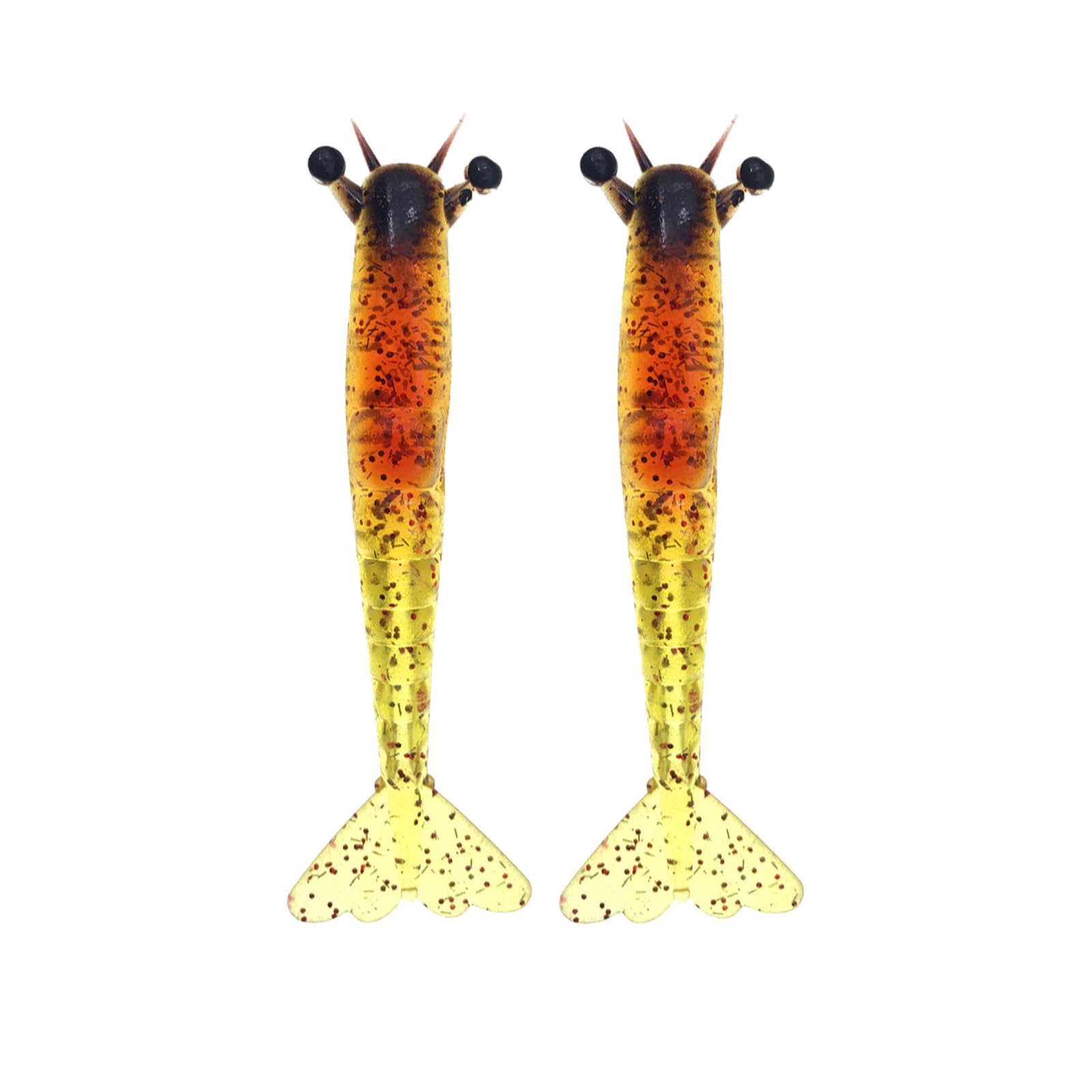 Buxuaaaa Silicone Lures Artificial Fishing Baits Lure 9.5cm / 11.5cm 6g / 10g Shrimp Swimbait Fishing Tackle 2pcs Silicone Baits Saltwater Tackle