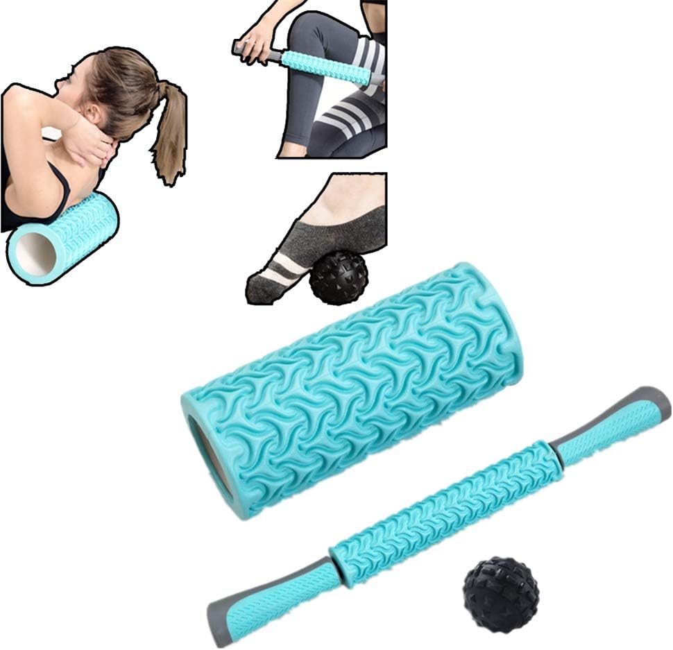 Yagoal Massage Roller Muscle Roller High Density Foam Roller Muscle Roller Massage Stick Back