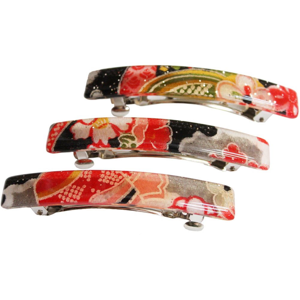 Amazon.com : N&N Find Japan Japanese Kyoto Chirimen Barette Hair