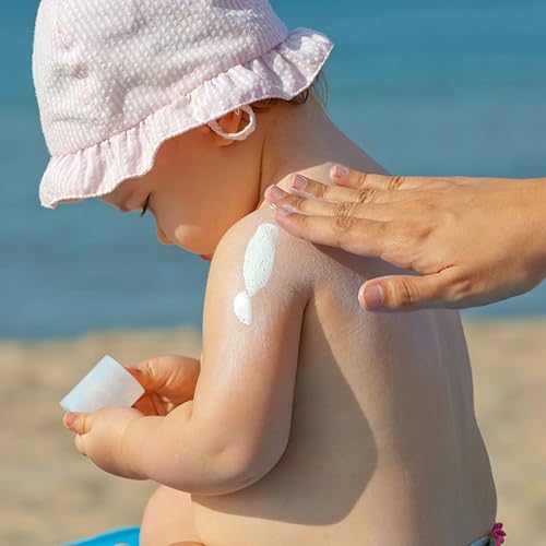Miniatura 5 de Protector solar natural para bebés, sin benceno, sin óxido de zinc sin nano SPF 30, resistente al agua y al sudor, apto para arrecifes y ríos,