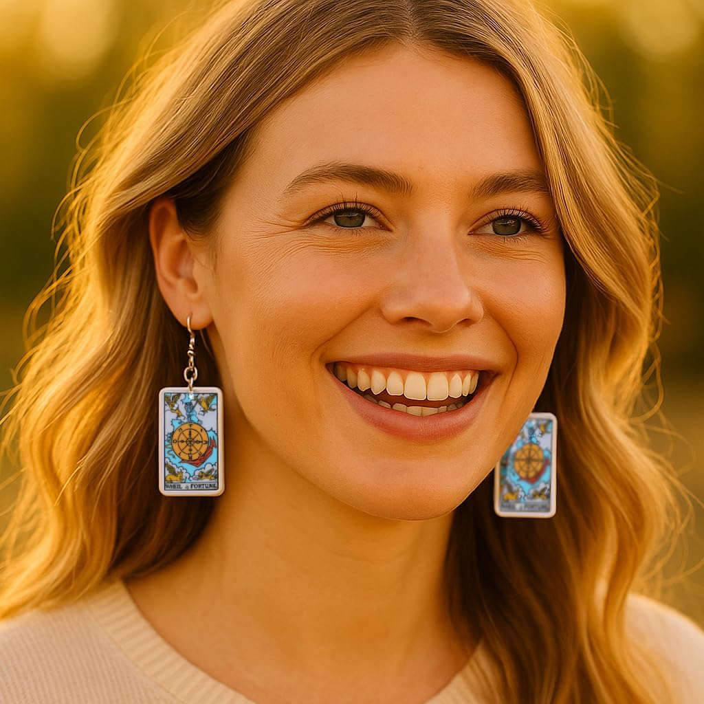 Tarot Jewelry for Women - Tarot Earrings - Zodiac Accessories - Scorpio, Gemini, Taurus, Libra, Capricorn