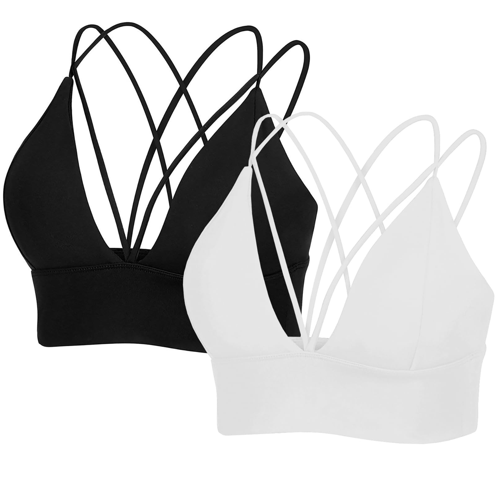 MotoRun Bralettes for Women, Strappy Sports Bra Push up Bralette Sexy Bras Rave Top