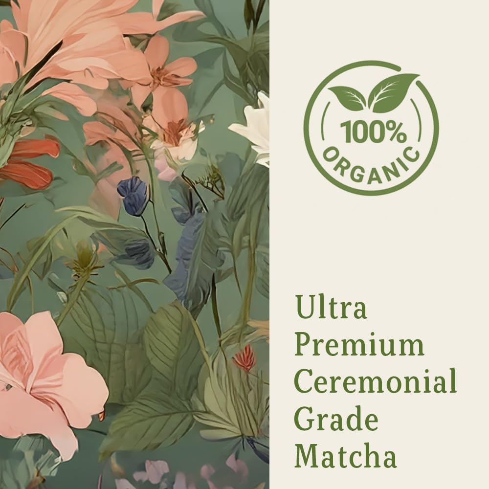 Ceremonia Matcha Green Tea Powder Ultra Premium Ceremonial Grade 1 0 oz 30g First Harvest from Kagoshima Japan — view 3