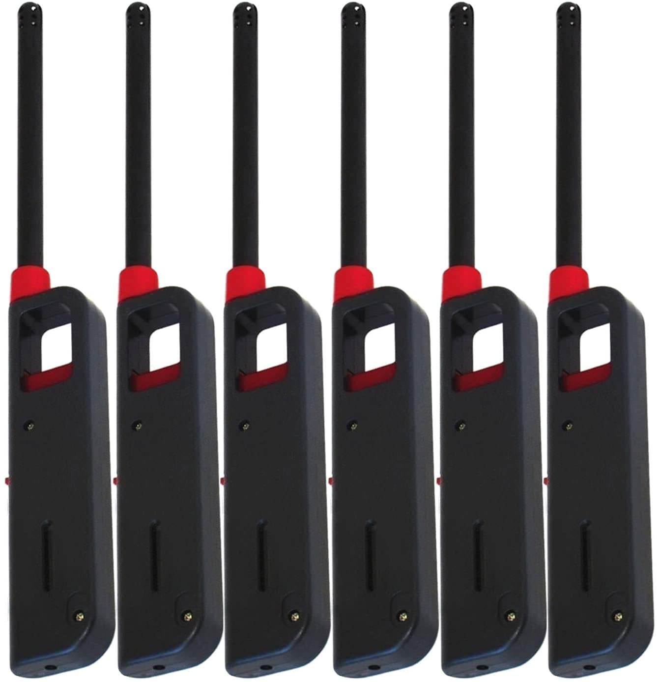 6 Pack Vezee Fuel Included Handi BBQ Grill Click Flame Long Stem