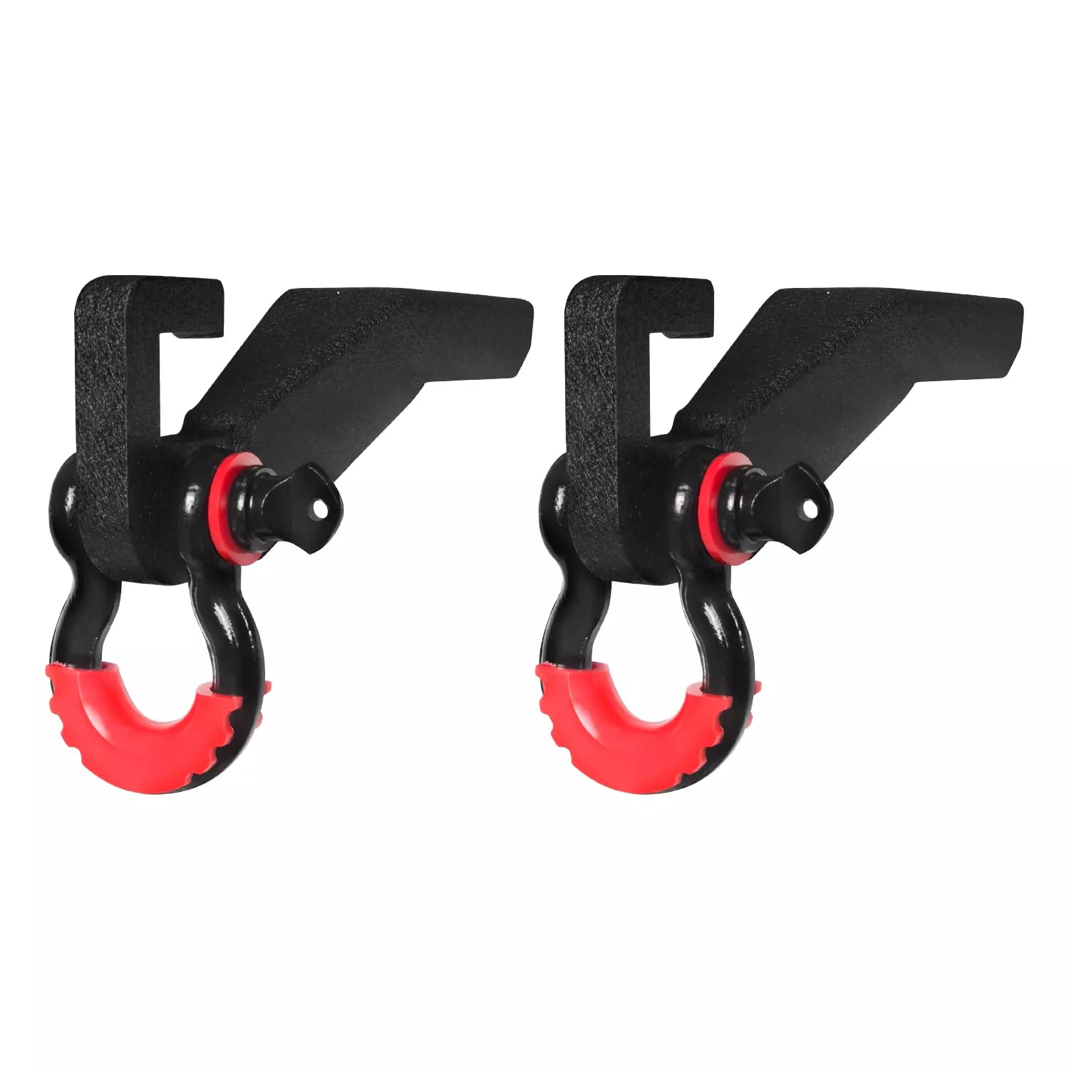 LUYWTE Steel Front Tow Hook Mount Bracket and D-Rings for 2009-2022 F150 D-Ring Shackle Bracket, Tow Hook Bracket Replacement