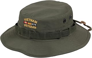 Rothco Vietnam Veteran Boonie Hat - Embroidered Outdoor Bucket Hat for Vets