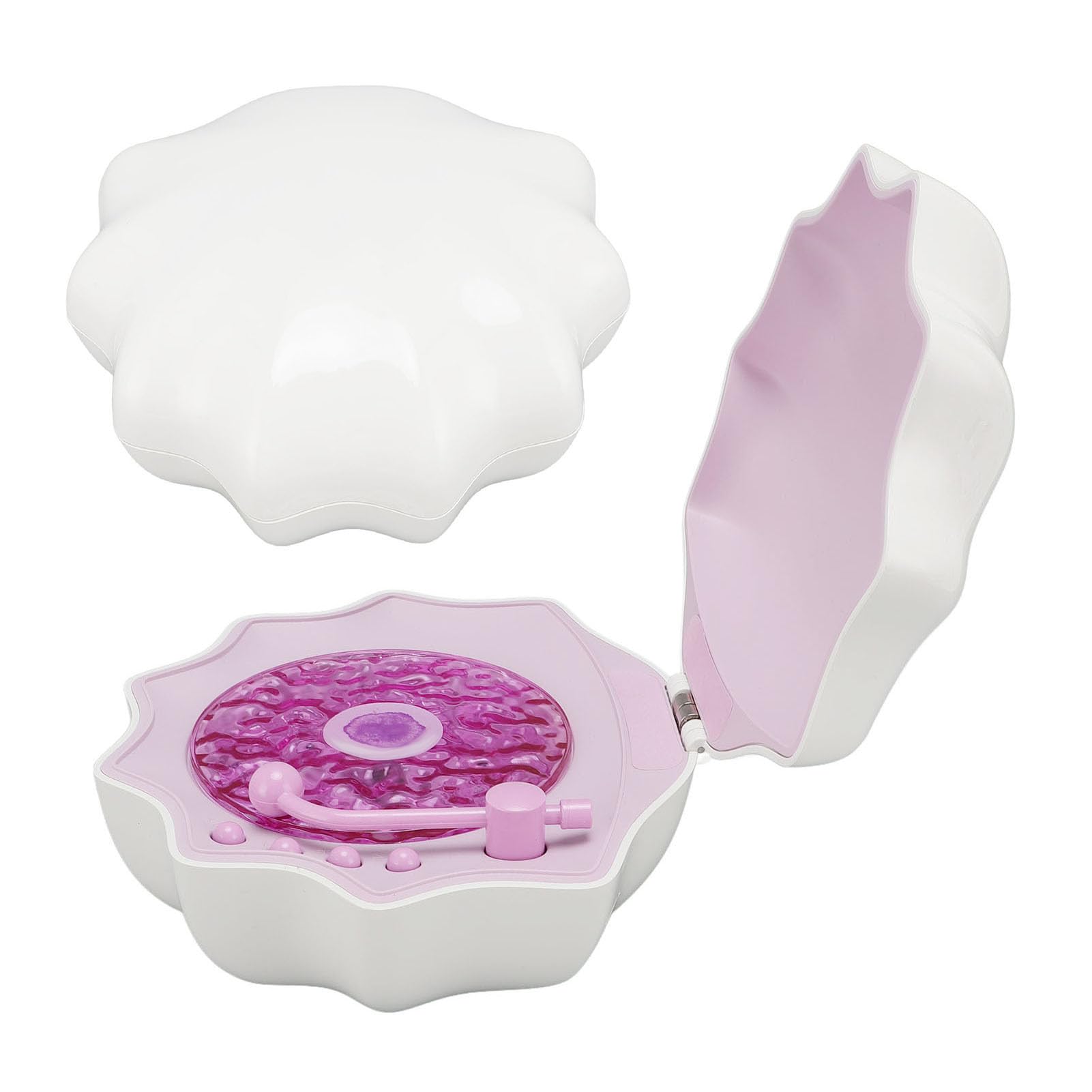 Bewinner Shell Speaker with Ocean Lamp Wave Light, 3 in 1 Retro Shell Lamp Bluetooth Speaker - Image 4