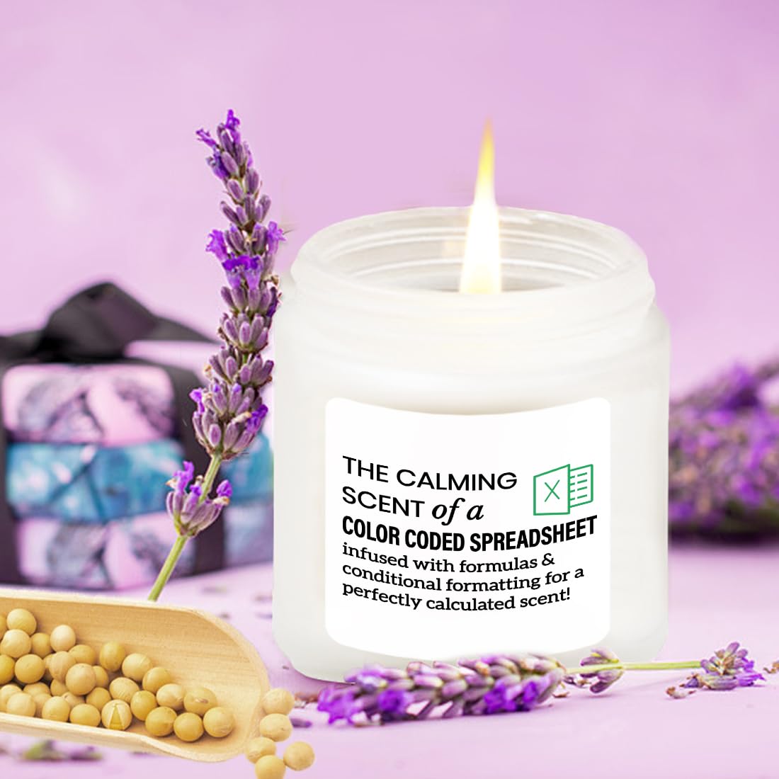LAMIVEENLA Candela profumata alla lavanda, regalo divertente per donne e uomini, regalo CPA per colleghi e boss