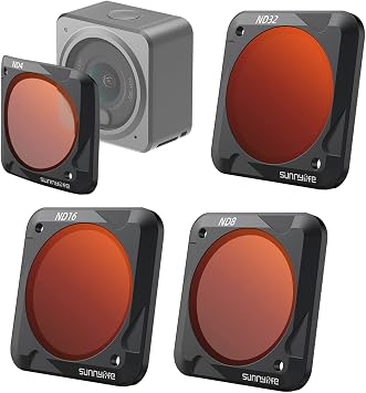 Action 2 Camera 4 Pack ND Filter Lens Filter for DJI Action 2 Lens Filter Set Multi-Coated Filter Pack Accessories ND4, ND8, ND16, ND32