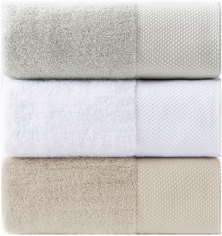 Bath Towel Home Cotton Hotel Stay White Soft and Thick Water Does not Drop Hair