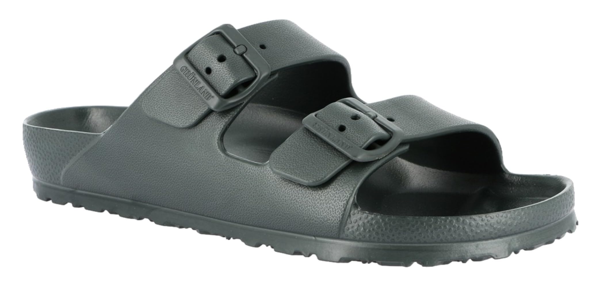 GRUNLAND DATO CI3103 nero uomo ciabatte anatomiche fasce birk gomma