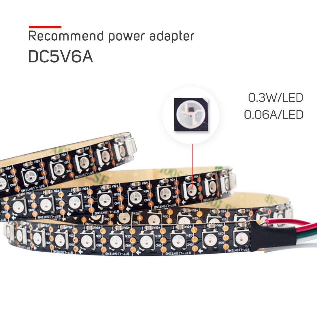 Btf Lighting Ws2812e Eco Rgb Alloy Wires 5050smd Individual Addressable