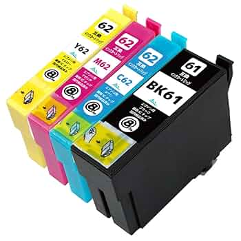 Amazon.co.jp: EPSON(エプソン)互換インク IC61/62 4色パック