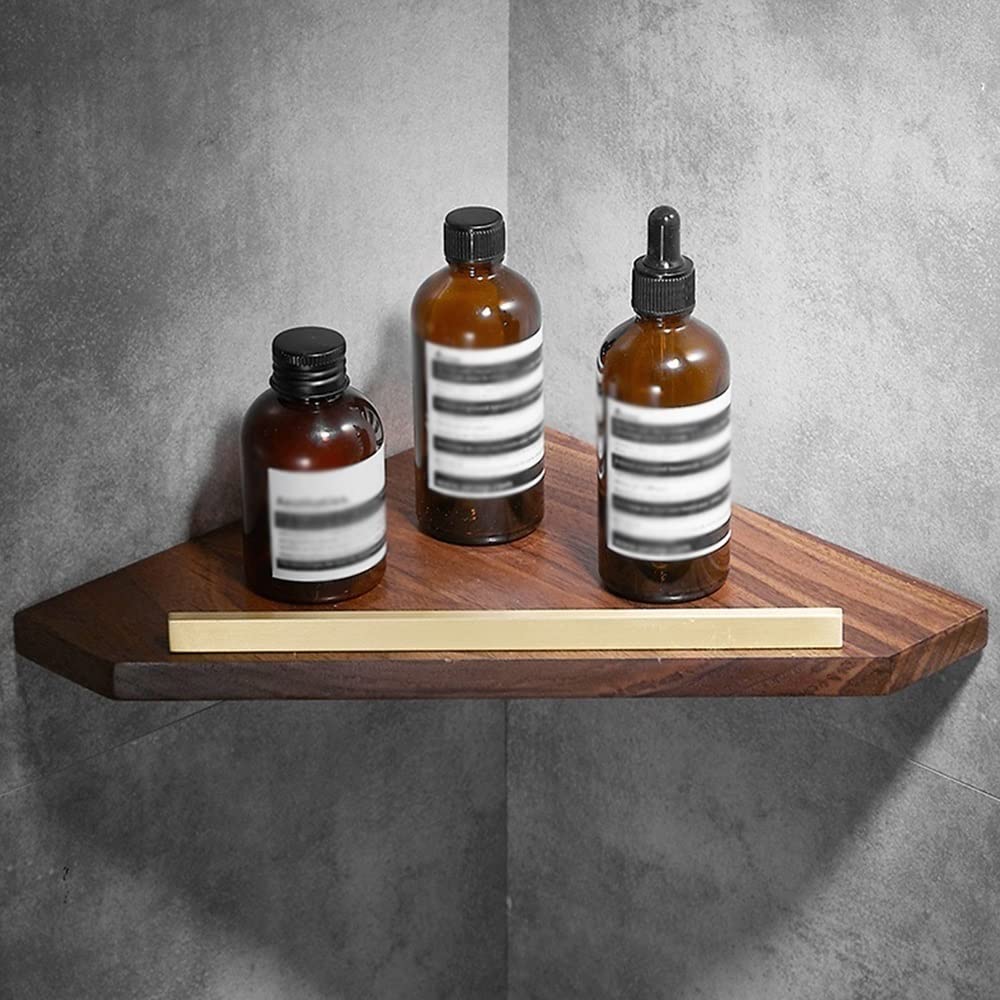 Shower Shelf Racks Shower Caddy Bathroom Corner Shelf Walnut Bathroom Shelf No Punching Bathroom Corner Shelf Shower Caddy
