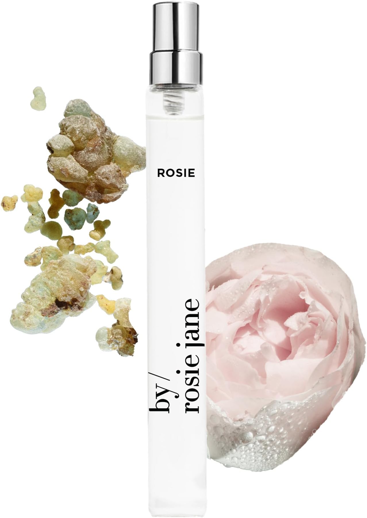 Travel Perfume Spray (Rosie) - Clean Perfume for Women - Non-Toxic Body Mist with Notes of White Musk & Sweet Rose - Paraben, Sulfate & Phthalate Free (10ml)