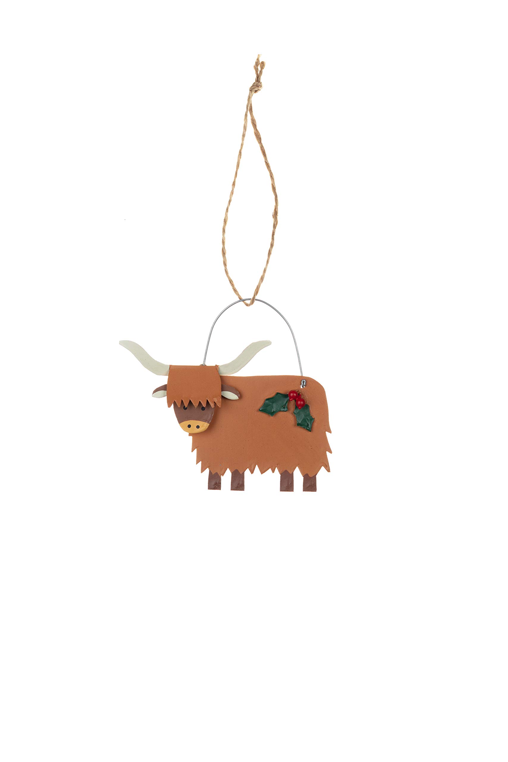 Shoeless Joe Brown - Christmas Highland Coo Hanger
