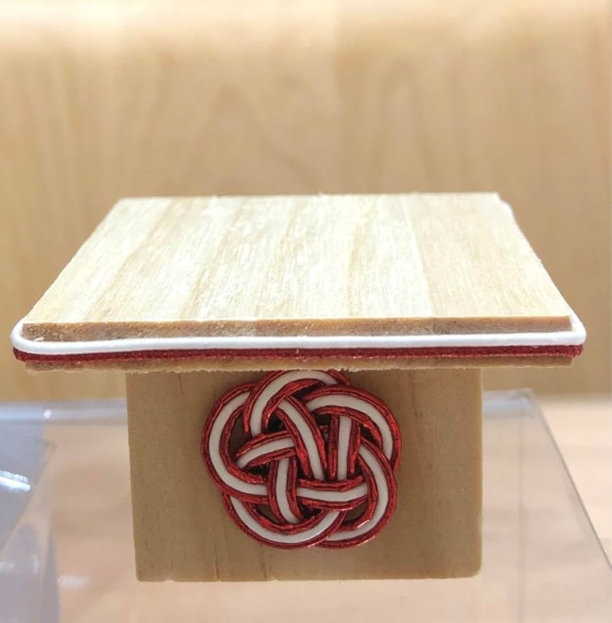 Amazon | 猫の形の鏡餅 木製 正月飾り 鏡餅 ねこ 鏡餅台座 猫