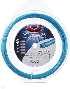 YTEX Protour Blue Tennis Racquet String - Set and Reel 16L, 17L