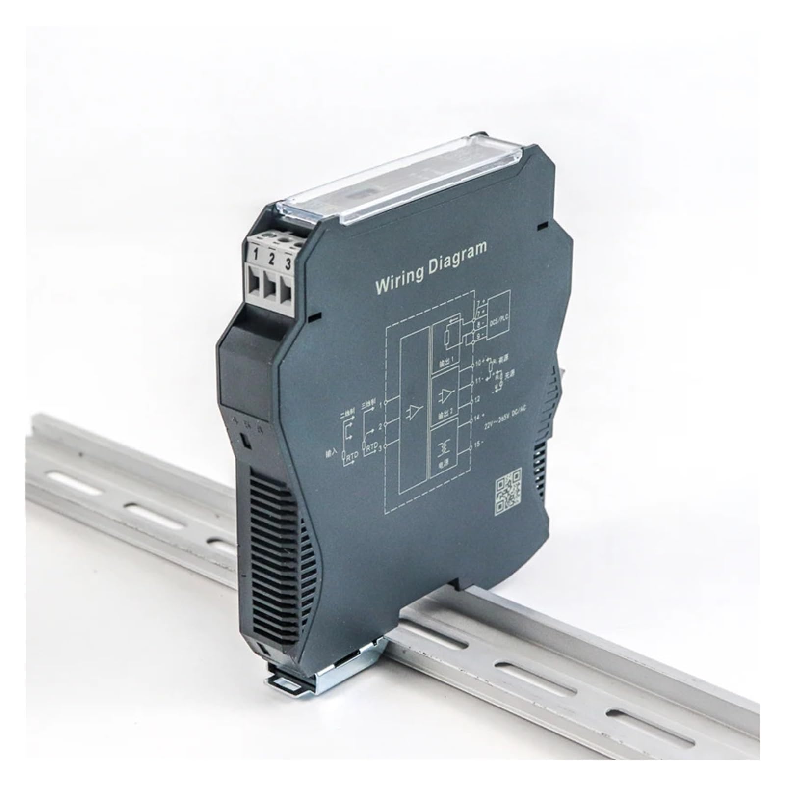 Isolierter Temperatursignalkonverter RTD zu TC Thermoelement-Temperaturisolator(1 in 1 Out,Out 4-20MA_PT1000-50-300C_18-30VDC Power)