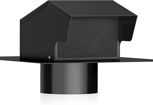 Rejillas de ventilación de techo extraíbles, Hon&Guan rejilla de ventilación de secadora de techo de 4 pulgadas para casas, rejilla de escape