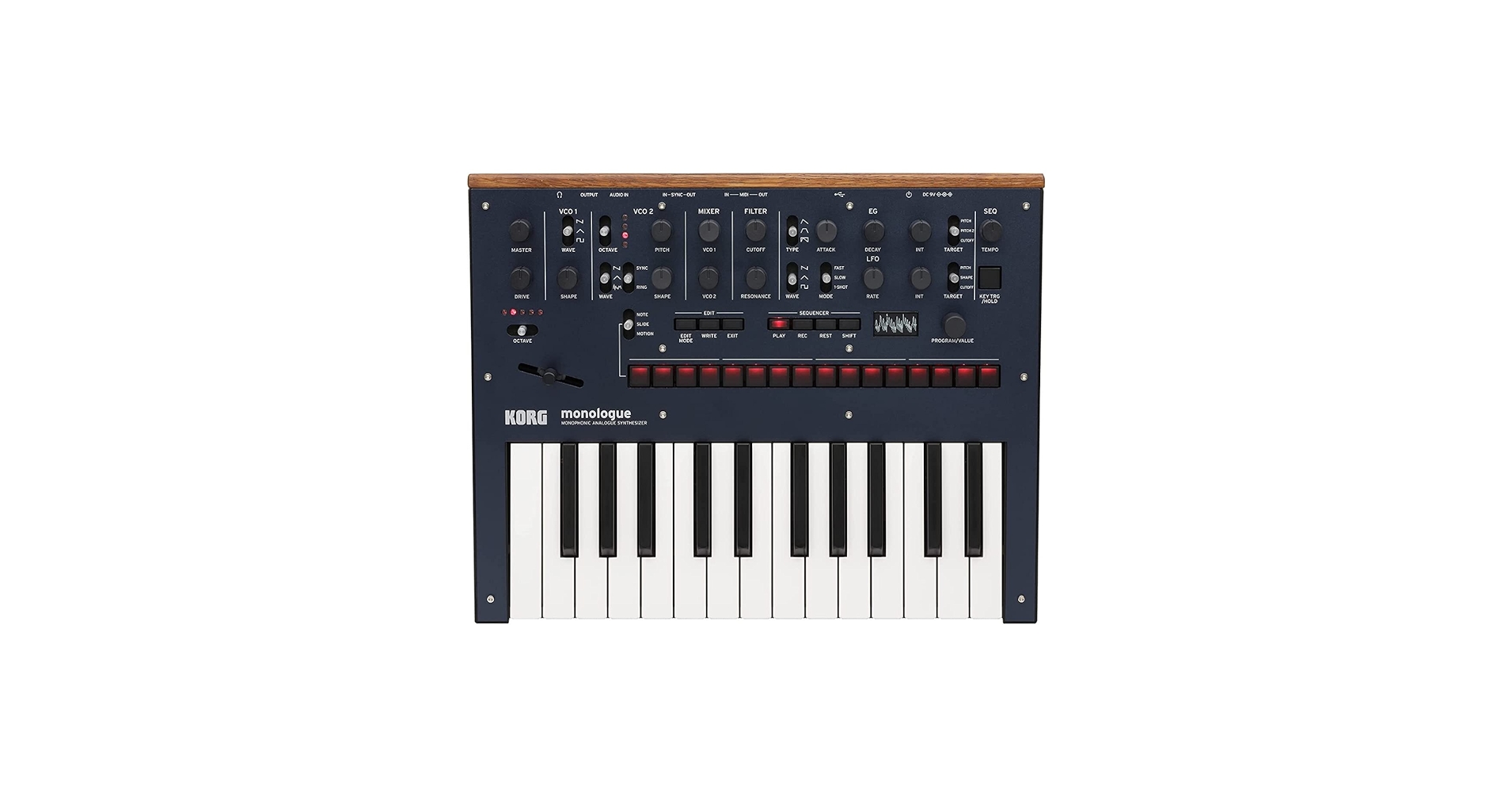 KORG monologue Blue アナログシンセサイザー Korg monologue Analog Synthesizer - Blue | Sweetwater