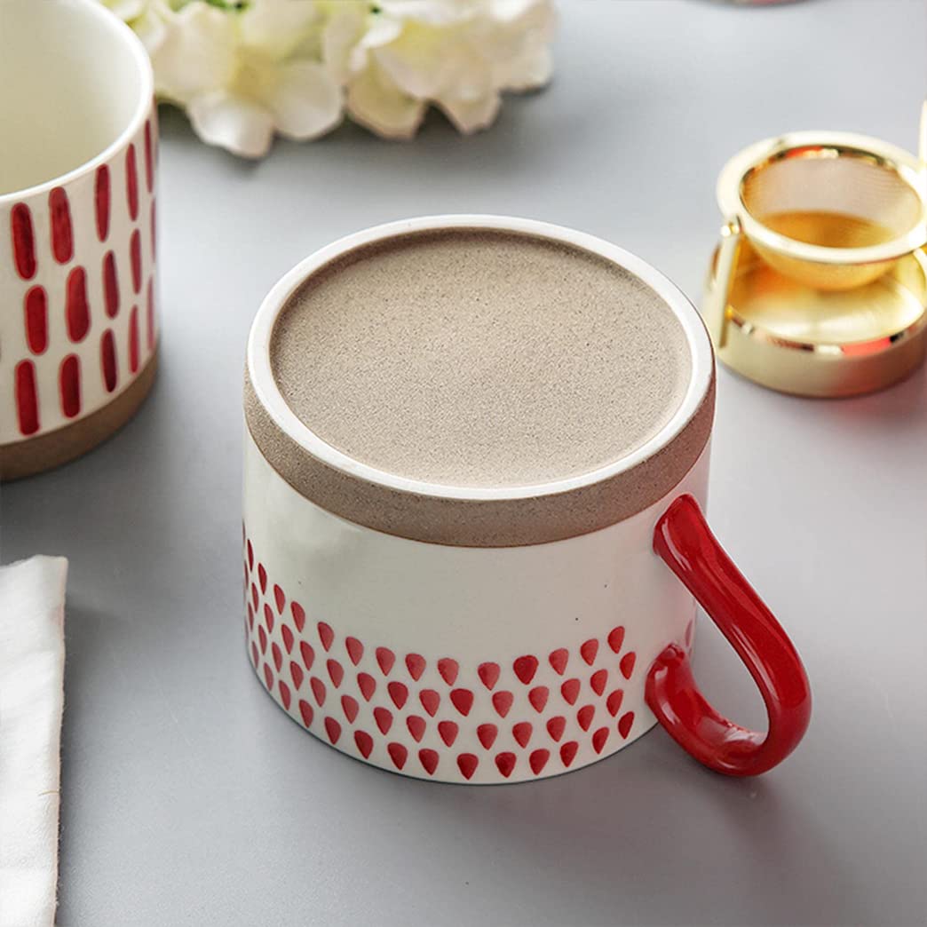Japoński ceramiczny kubek do kawy z pudełkiem na prezent, porcelanowy kubek do kawy, szeroki kubek do kawy, kubek śniadaniowy i miska do zupy ręczny kubek ceramiczny, nadaje się do kuchenki mikrofalowej i zmywarki H