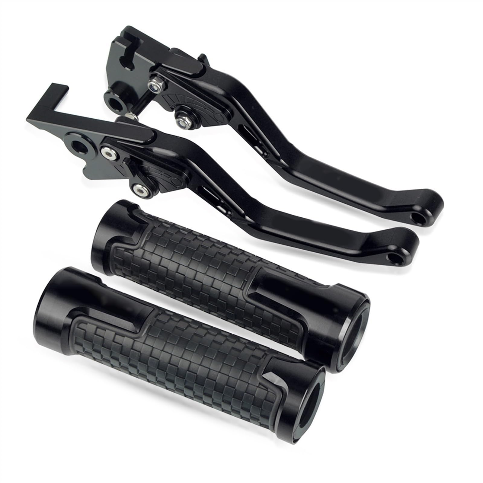 Poignées et leviers de moto Honda CB1000R 2008-2017 courts en aluminium noir CNC